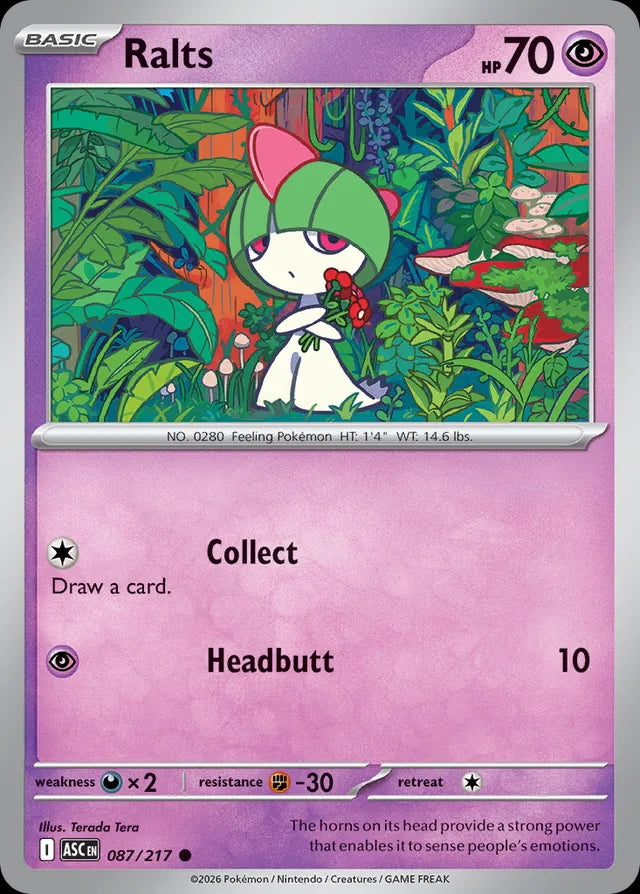 Ascended Heroes Ralts #087/217